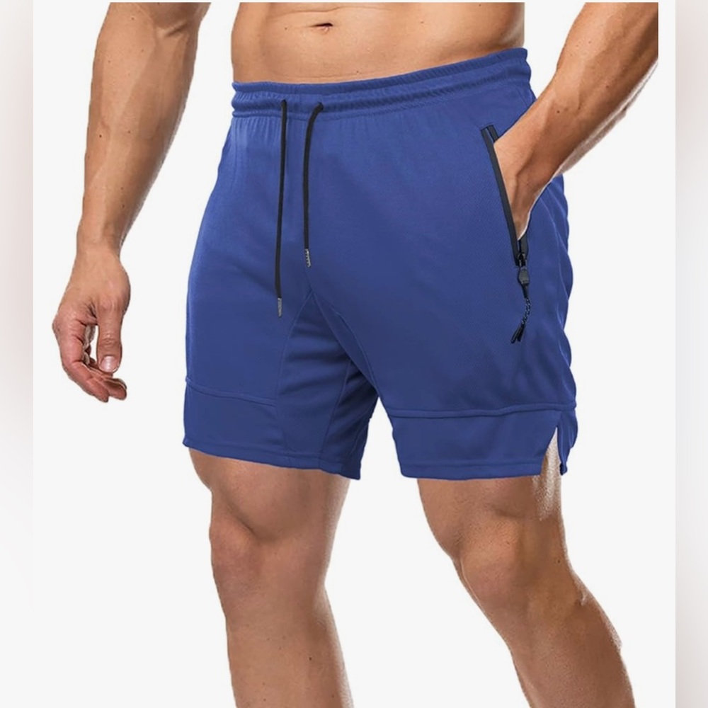 Men’s Royal Blue Drawstring Shorts
